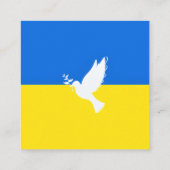 Vlag van Oekraïne - Dove of Peace - Freedom - Peac Kortingskaartje (Achterkant)