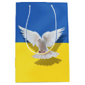 Vlag van Oekraïne - Dove of Peace - Freedom - Peac Medium Cadeauzakje (Voorkant)