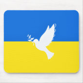 Vlag van Oekraïne - Dove of Peace - Freedom - Peac Muismat (Voorkant)