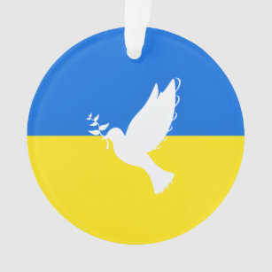 Vlag van Oekraïne - Dove of Peace - Freedom - Peac Ornament