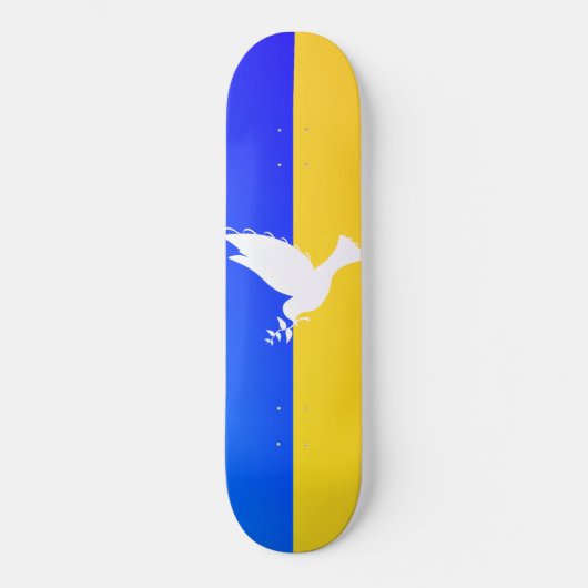 Vlag van Oekraïne - Dove of Peace - Freedom - Peac Persoonlijk Skateboard (Voorkant)