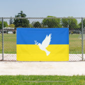Vlag van Oekraïne - Dove of Peace - Freedom - Peac Spandoek (Insitu)