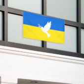 Vlag van Oekraïne - Dove of Peace - Freedom - Peac Spandoek (Buitenkant Gebouw)