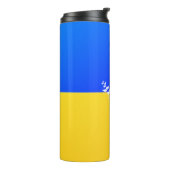 Vlag van Oekraïne - Dove of Peace - Freedom - Peac Thermosbeker (Gedraaid links)