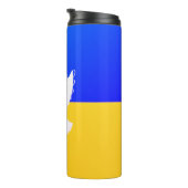 Vlag van Oekraïne - Dove of Peace - Freedom - Peac Thermosbeker (Geroteerd rechts)