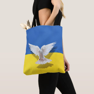 Vlag van Oekraïne - Dove of Peace - Freedom - Peac Tote Bag