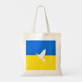 Vlag van Oekraïne - Dove of Peace - Freedom - Peac Tote Bag (Achterkant)
