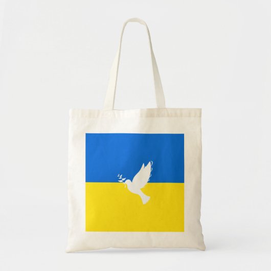 Vlag van Oekraïne - Dove of Peace - Freedom - Peac Tote Bag (Voorkant)
