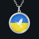 Vlag van Oekraïne - Dove of Peace - Freedom - Peac Zilver Vergulden Ketting<br><div class="desc">Oekraïne - vrede - Oekraïense vlag - steun voor vrijheid - solidariteit - sterk samen - de slachtoffers van de vrijheid ! Laten we van de wereld een betere plek maken - iedereen samen! Een betere wereld begint - hangt af - heeft jou ook nodig! U kunt naar 1000 Zazzle...</div>