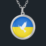 Vlag van Oekraïne - Dove of Peace - Freedom - Peac Zilver Vergulden Ketting<br><div class="desc">Oekraïne - vrede - Oekraïense vlag - steun voor vrijheid - solidariteit - sterk samen - de slachtoffers van de vrijheid ! Laten we van de wereld een betere plek maken - iedereen samen! Een betere wereld begint - hangt af - heeft jou ook nodig! U kunt naar 1000 Zazzle...</div>