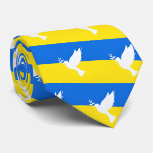Vlag van Oekraïne - Dove of Peace - Peace - Peace- Stropdas
