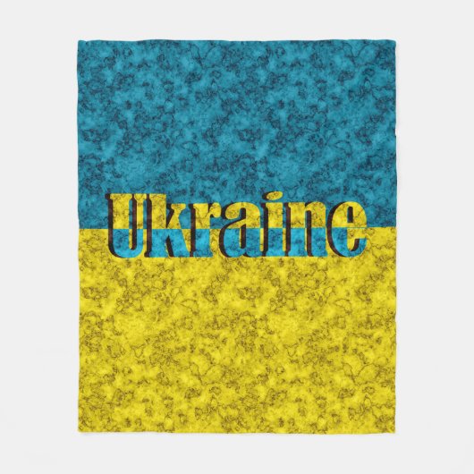 Vlag van Oekraïne Fleece Deken (Voorkant)