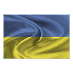 Vlag van Oekraïne Foto Afdruk