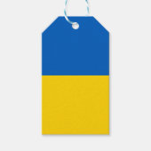 Vlag van Oekraïne Gift Label Cadeaulabel (Voorkant)