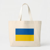 Vlag van Oekraïne Grote Tote Bag (Voorkant)
