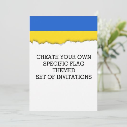 Vlag van Oekraïne Kaart (Staand voorkant)