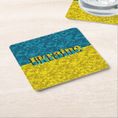 Vlag van Oekraïne Kartonnen Onderzetters (Schuin)