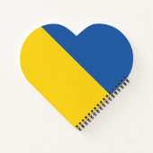 Vlag van Oekraïne Knop Notitieboek (Achterkant)
