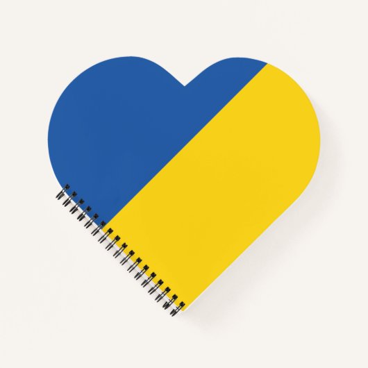 Vlag van Oekraïne Knop Notitieboek (Voorkant)
