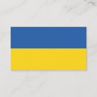 Vlag van Oekraïne Knop Visitekaartje