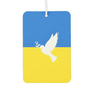 Vlag van Oekraïne Luchtverfrisser Dove of Peace