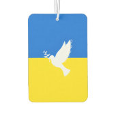 Vlag van Oekraïne Luchtverfrisser Dove of Peace (Achterkant)
