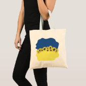 Vlag van Oekraïne met zonnebloemen Tote Bag (Voorkant (product))
