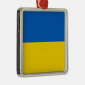 Vlag van Oekraïne Metalen Ornament (Rechts)