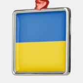Vlag van Oekraïne Metalen Ornament (Links)