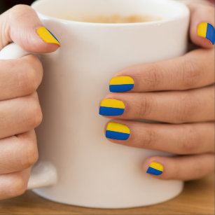 Vlag van Oekraïne Minx Nail Art