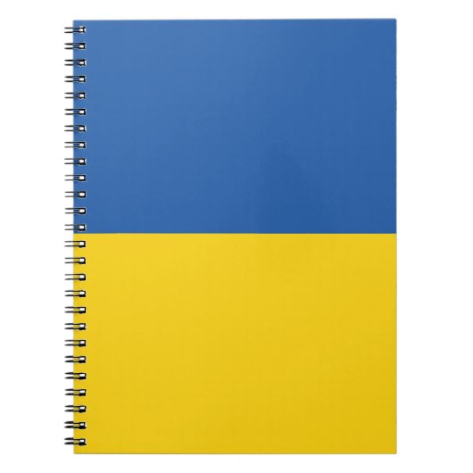 Vlag van Oekraïne Notitieboek (Voorkant)