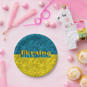 Vlag van Oekraïne Papieren Bordje (Feest)