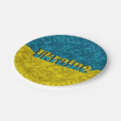 Vlag van Oekraïne Papieren Bordje (Gekanteld)