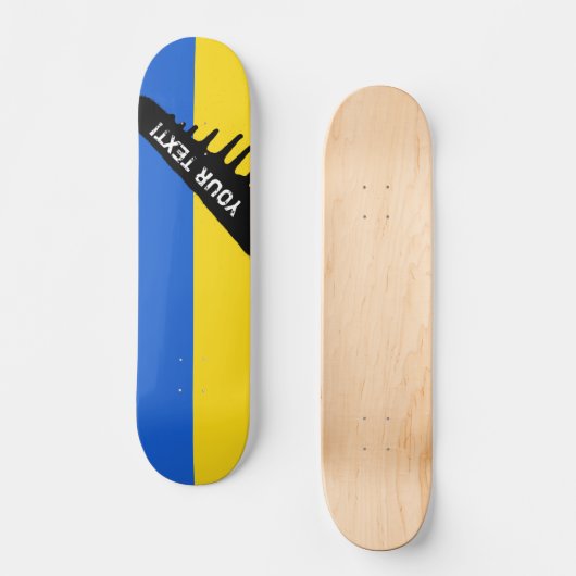 Vlag van Oekraïne Persoonlijk Skateboard (Voorkant)