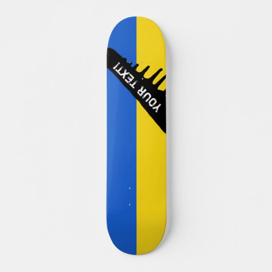 Vlag van Oekraïne Persoonlijk Skateboard (Voorkant)