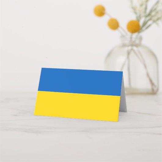 Vlag van Oekraïne Plaatskaartje (Voorkant)