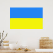 Vlag van Oekraïne Poster (Keuken)