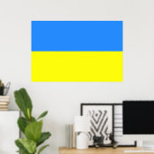 Vlag van Oekraïne Poster (Thuiskantoor)