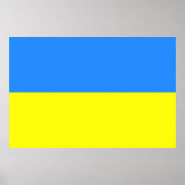 Vlag van Oekraïne Poster