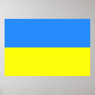 Vlag van Oekraïne Poster