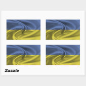 Vlag van Oekraïne Rechthoekige Sticker (Vel)