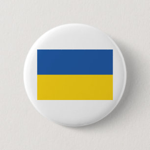 Vlag van Oekraïne Ronde Button 5,7 Cm