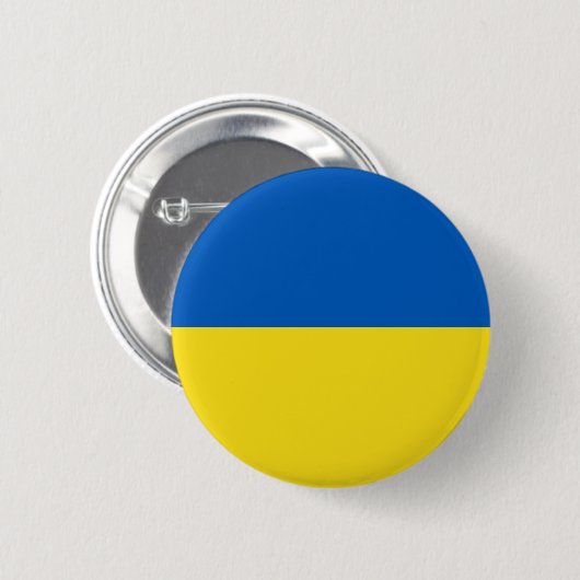 Vlag van Oekraïne Ronde Button 5,7 Cm (Voorkant /achterkant)