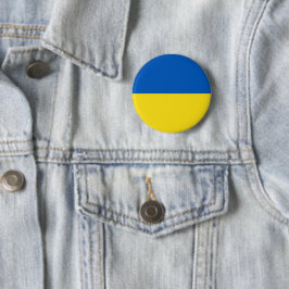 Vlag van Oekraïne Ronde Button 5,7 Cm