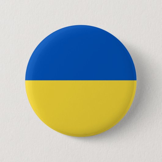 Vlag van Oekraïne Ronde Button 5,7 Cm (Voorkant)