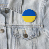 Vlag van Oekraïne Ronde Button 5,7 Cm (In situ)