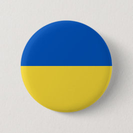 Vlag van Oekraïne Ronde Button 5,7 Cm