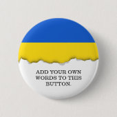 Vlag van Oekraïne Ronde Button 5,7 Cm (Voorkant)