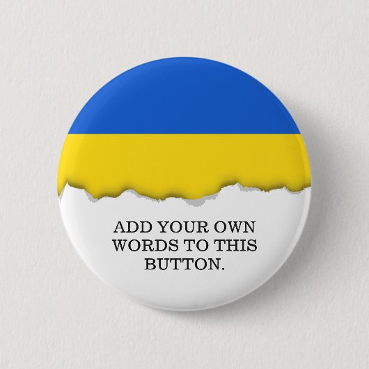 Vlag van Oekraïne Ronde Button 5,7 Cm (Voorkant)