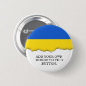 Vlag van Oekraïne Ronde Button 5,7 Cm (Voorkant /achterkant)